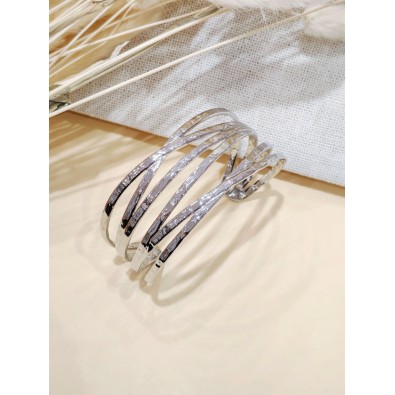 Bracelet jonc acier inoxydable J174 2