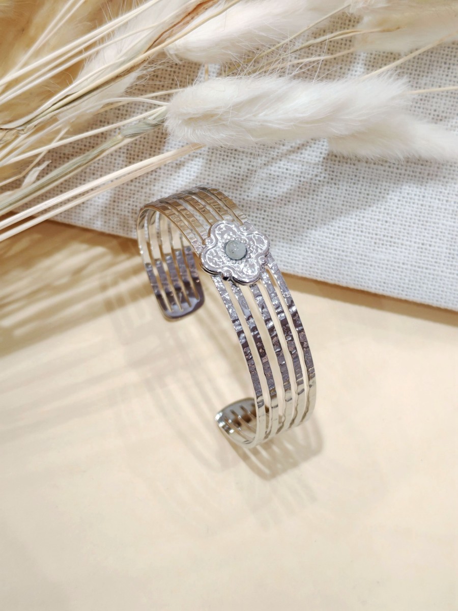 Bracelet jonc acier inoxydable J175