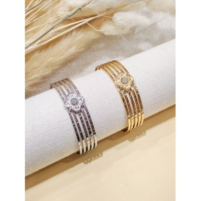 Bracelet jonc acier inoxydable J175