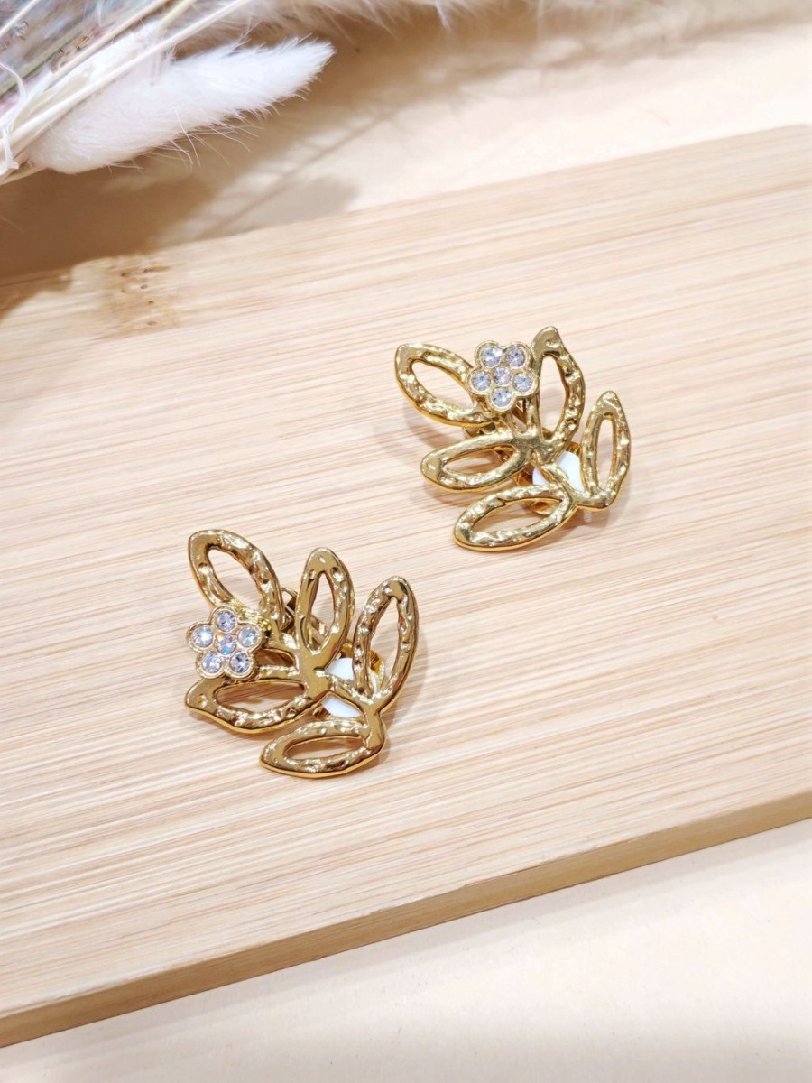 Boucles d'oreilles CLIP en acier inoxydable E467