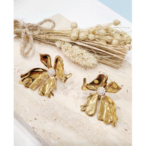 Boucles d'oreilles CLIP en acier inoxydable E469