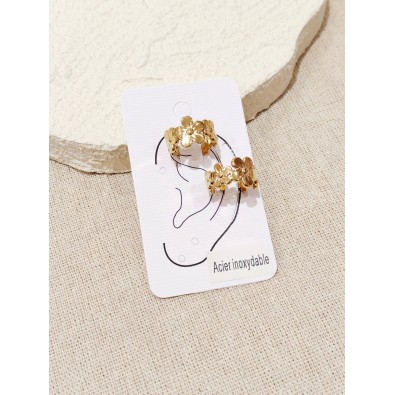 Boucles d'oreilles en acier inoxydable E471