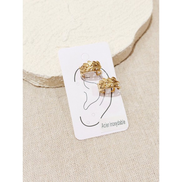 Boucles d'oreilles en acier inoxydable E473
