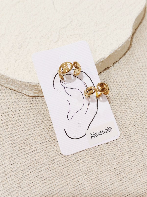 Boucles d'oreilles en acier inoxydable E474
