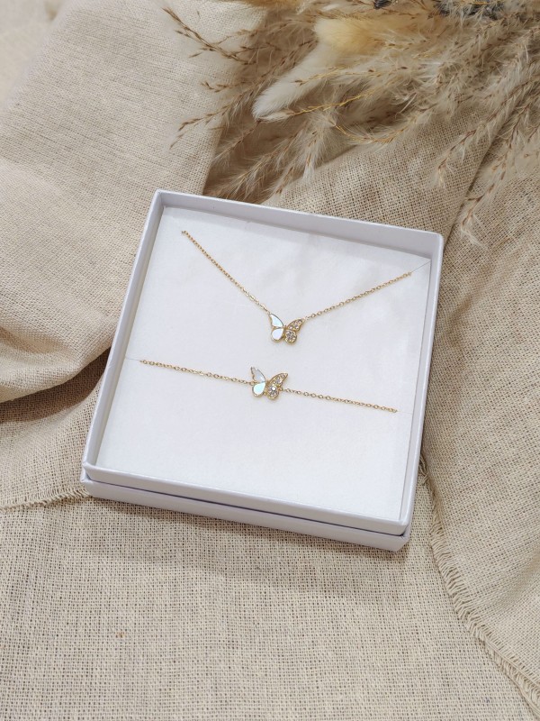 Coffret bijoux en acier inoxydable C096