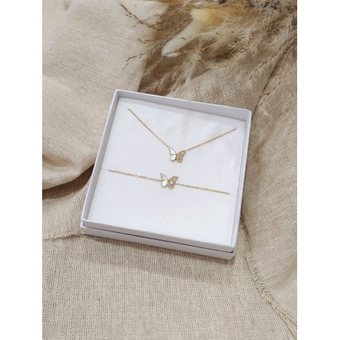 Coffret bijoux en acier inoxydable C096