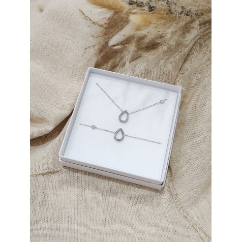 Coffret bijoux en acier inoxydable C099