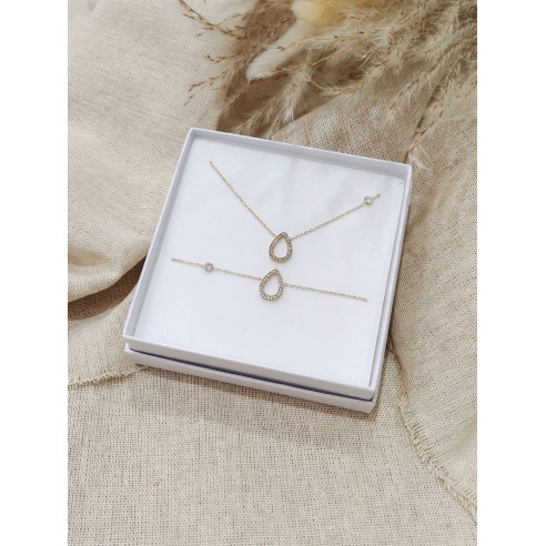 Coffret bijoux en acier inoxydable C099