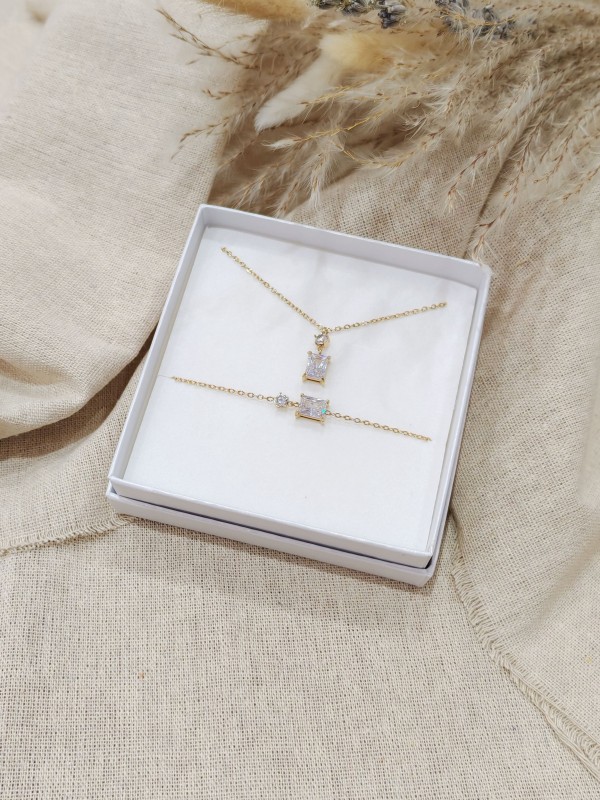 Coffret bijoux en acier inoxydable C100