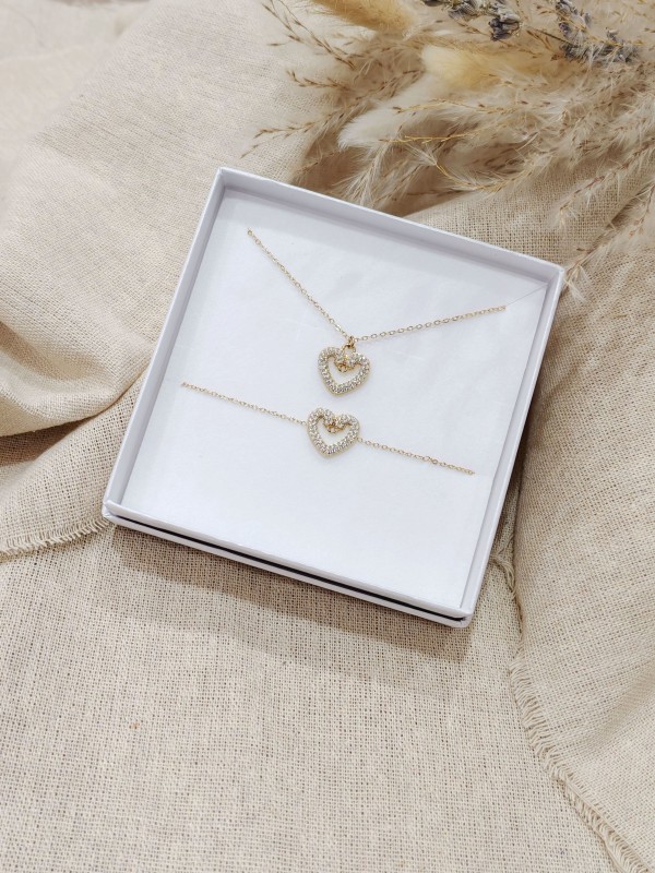 Coffret bijoux en acier inoxydable C106