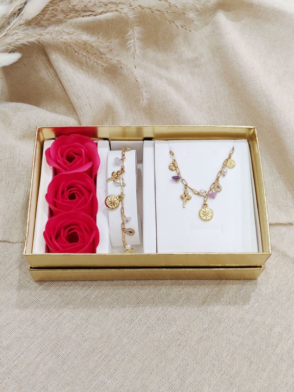 Coffret bijoux en acier inoxydable C109