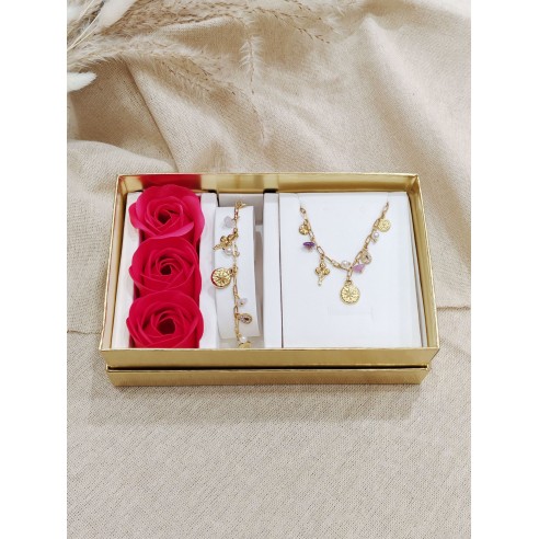 Coffret bijoux en acier inoxydable C109