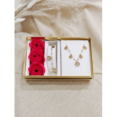 Coffret bijoux en acier inoxydable C113
