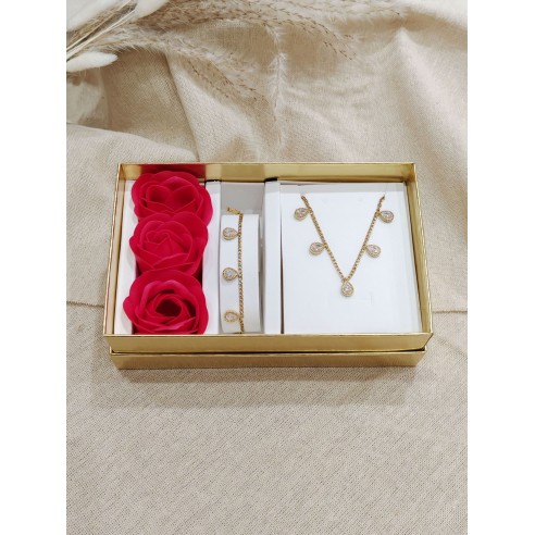 Coffret bijoux en acier inoxydable C122