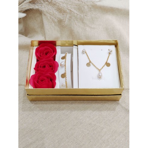 Coffret bijoux en acier inoxydable C124