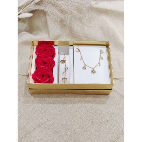 Coffret bijoux en acier inoxydable C127