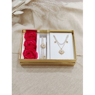 Coffret bijoux en acier inoxydable C128