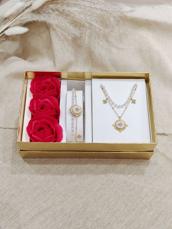 Coffret bijoux en acier inoxydable C128