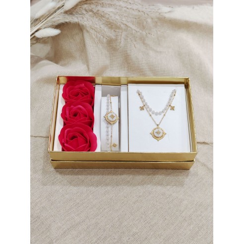 Coffret bijoux en acier inoxydable C128