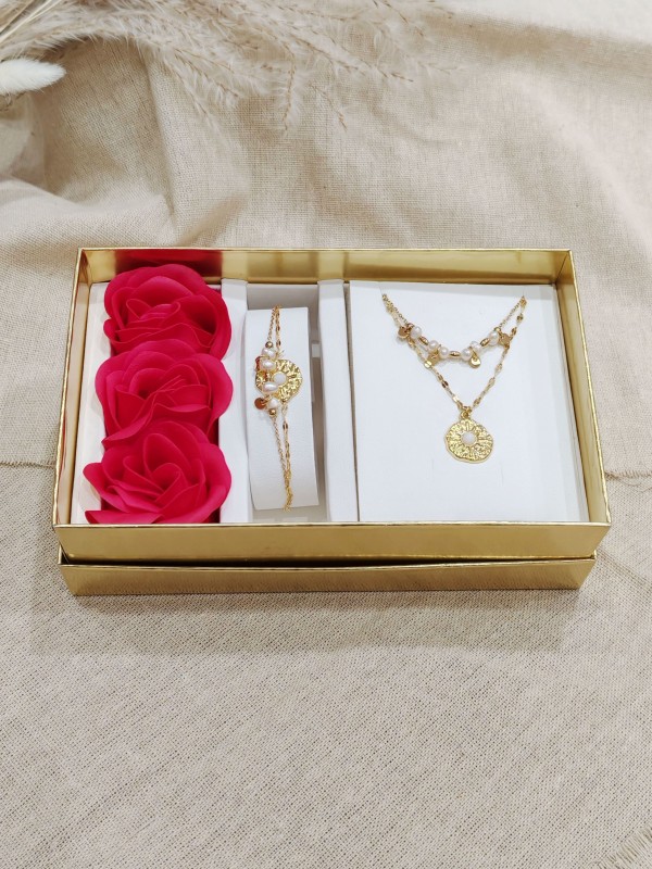 Coffret bijoux en acier inoxydable C129