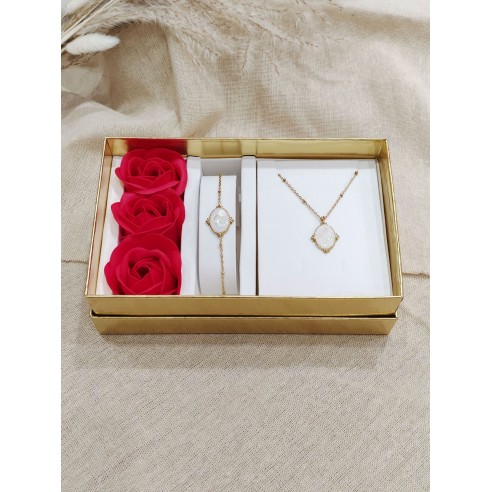 Coffret bijoux en acier inoxydable C133