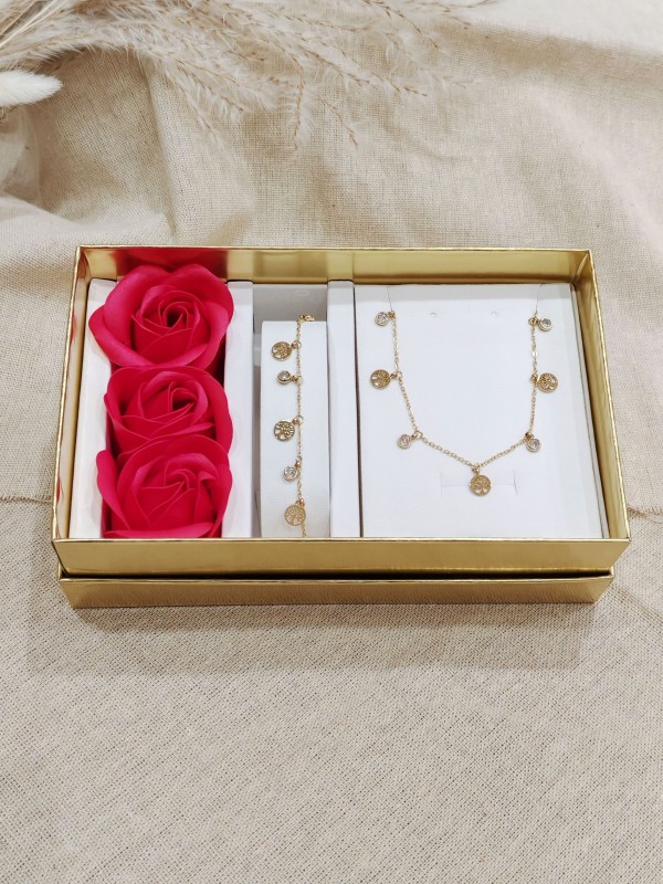 Coffret bijoux en acier inoxydable C138