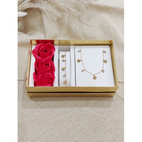Coffret bijoux en acier inoxydable C138