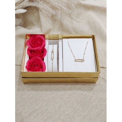 Coffret bijoux en acier inoxydable C139