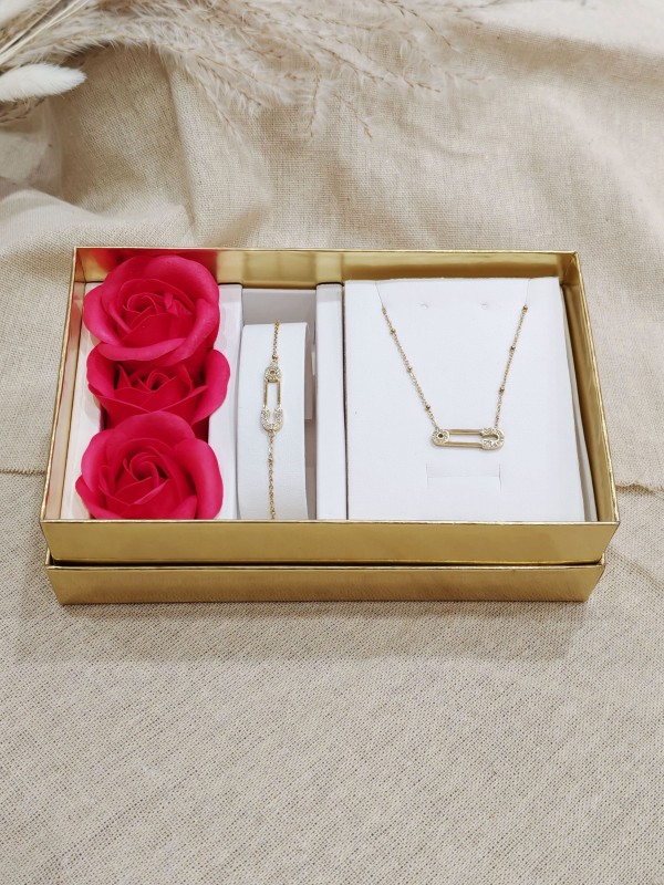 Coffret bijoux en acier inoxydable C139