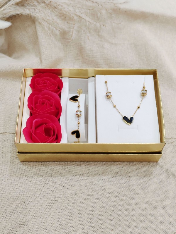 Coffret bijoux en acier inoxydable C144