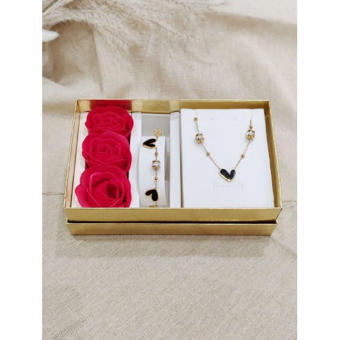 Coffret bijoux en acier inoxydable C144