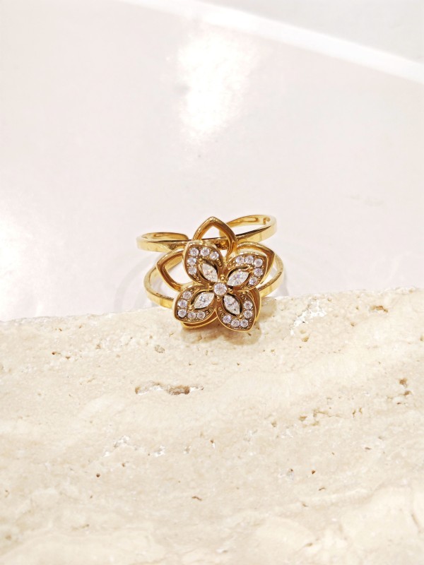 Bague réglable acier Anti-stress R204