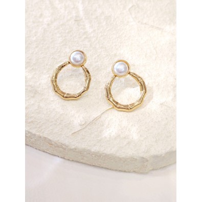 Boucles d'oreilles acier inoxydable E475