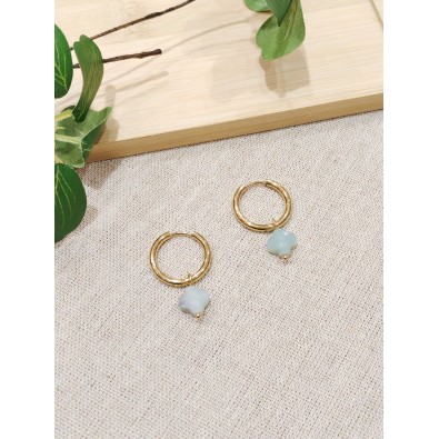 Boucles d'oreilles acier inoxydable E480