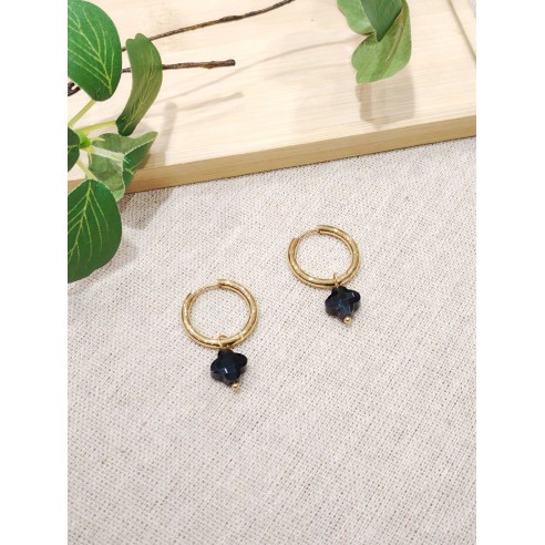 Boucles d'oreilles acier inoxydable E480
