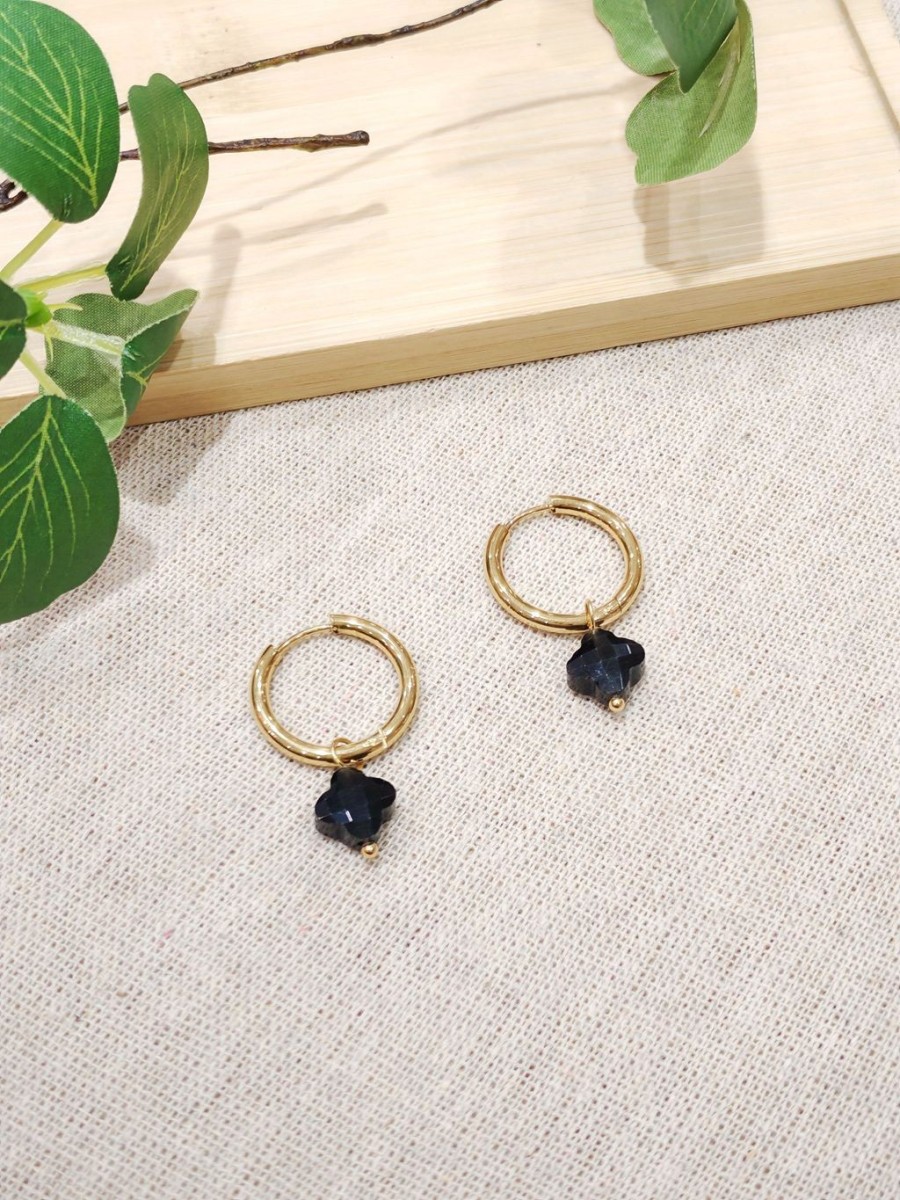 Boucles d'oreilles acier inoxydable E480