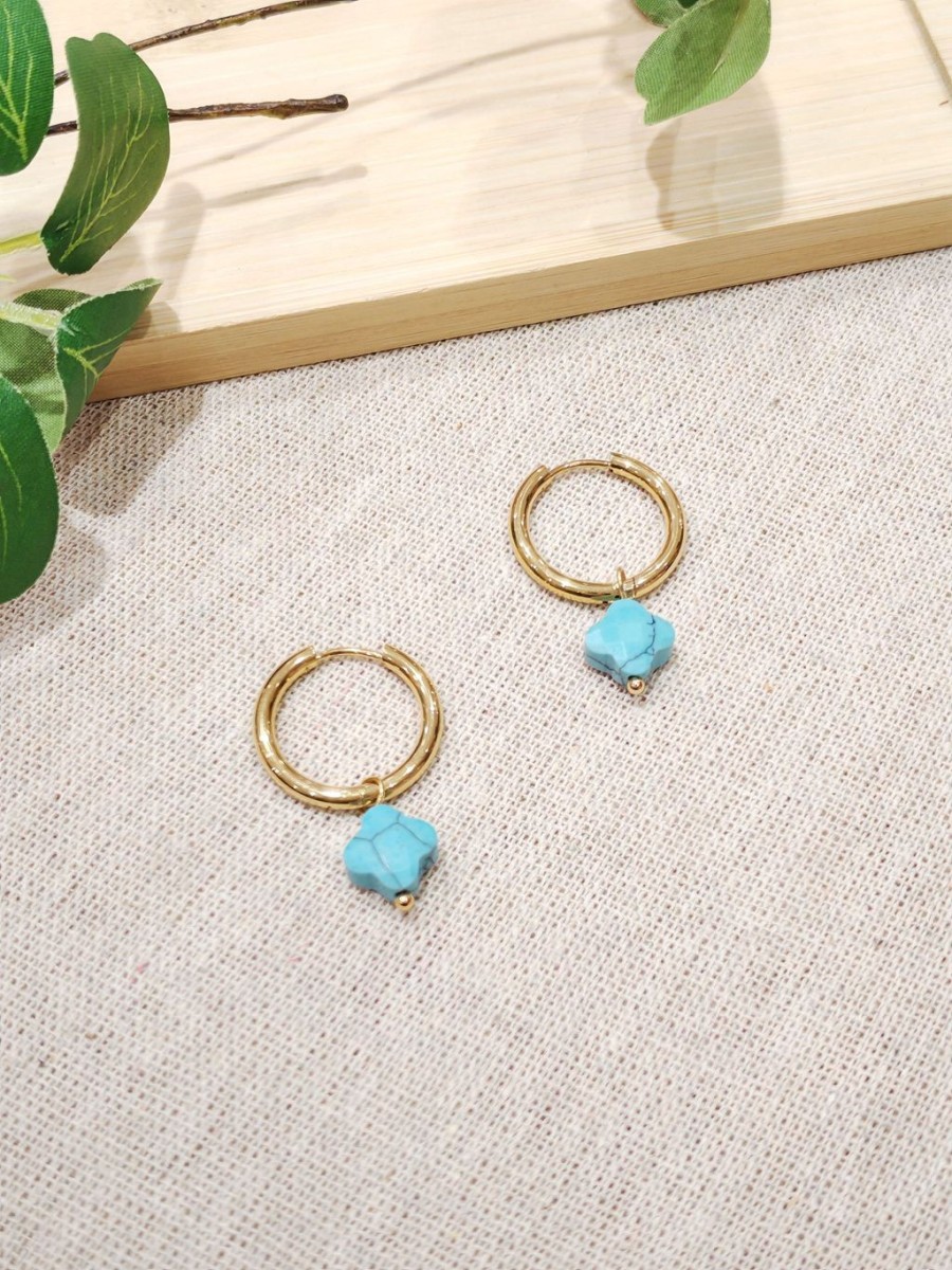 Boucles d'oreilles acier inoxydable E480