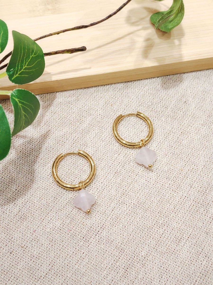 Boucles d'oreilles acier inoxydable E480