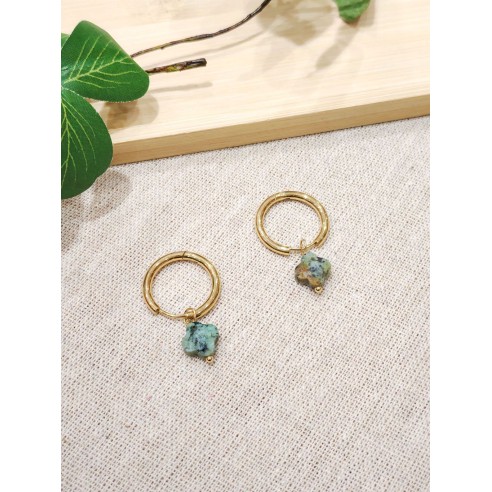 Boucles d'oreilles acier inoxydable E480