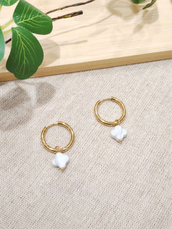 Boucles d'oreilles acier inoxydable E480 2