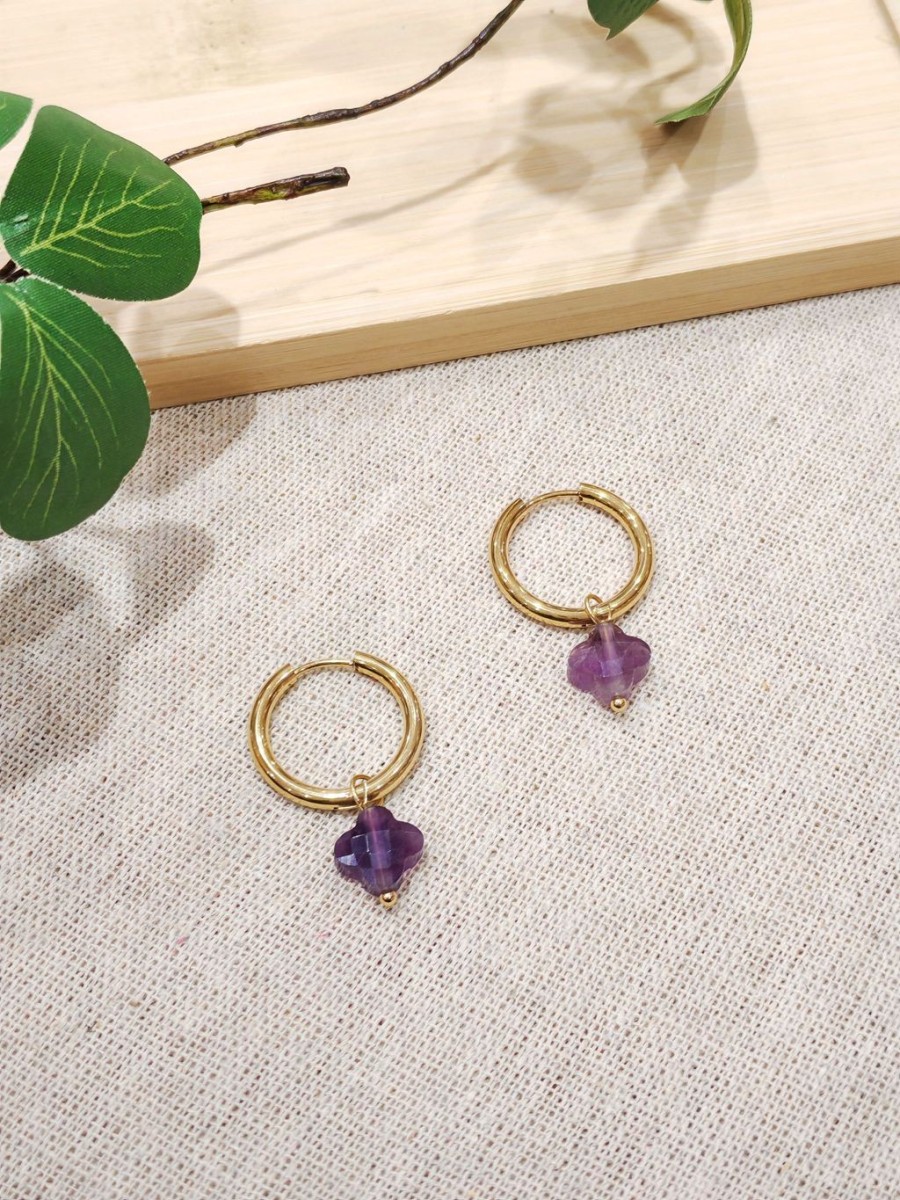 Boucles d'oreilles acier inoxydable E480