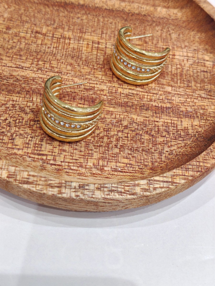 Boucles d'oreilles acier inoxydable E482