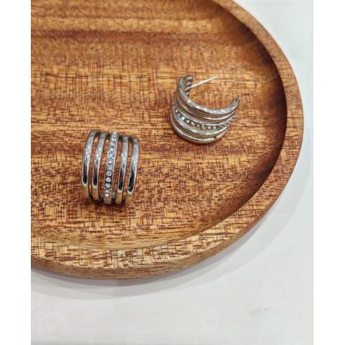 Boucles d'oreilles acier inoxydable E482