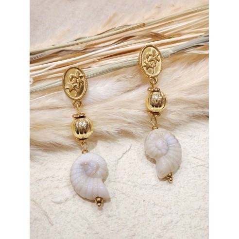 Boucles d'oreilles acier inoxydable E485