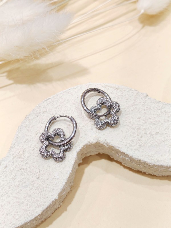 Boucles d'oreilles acier inoxydable E486