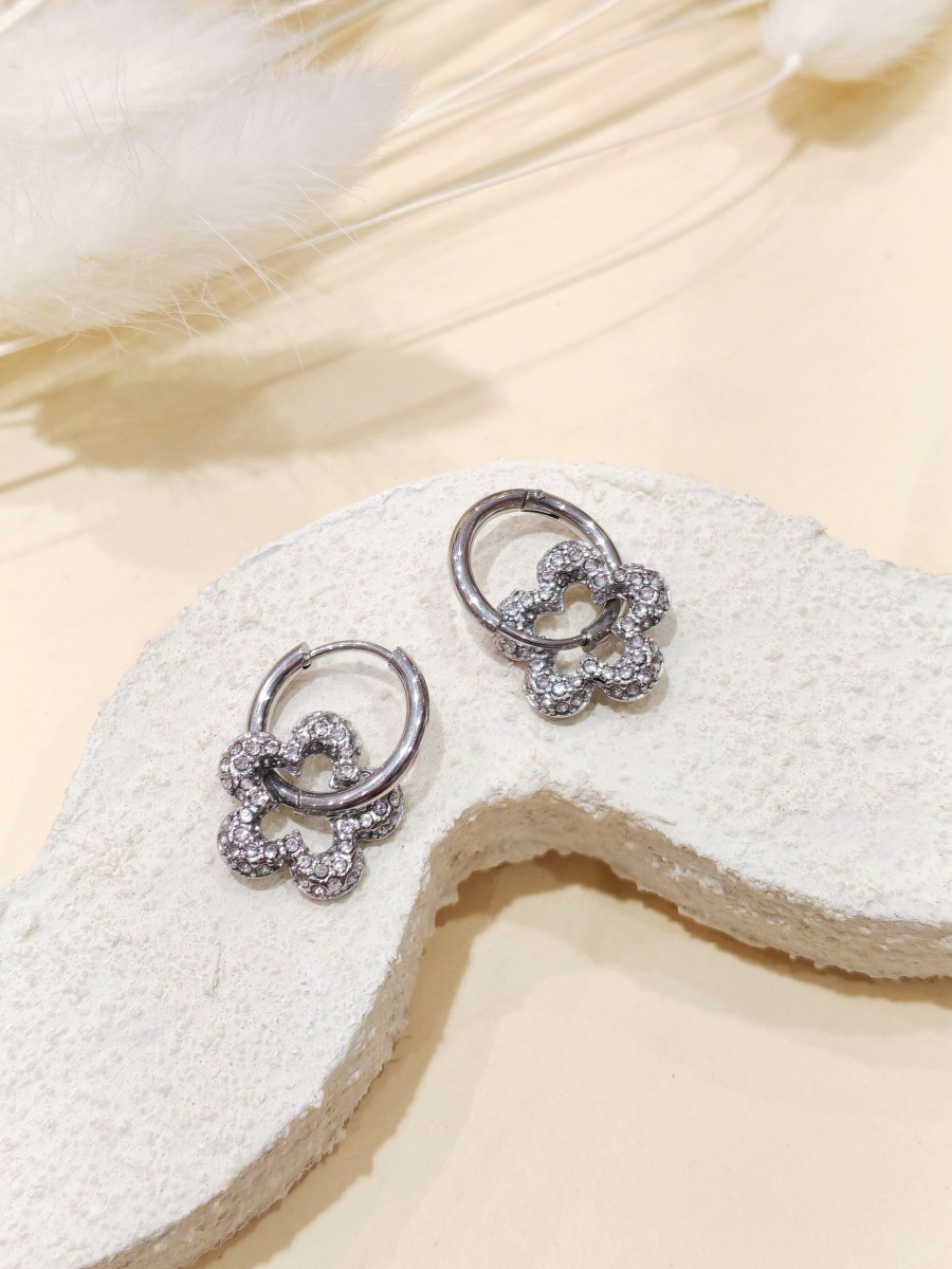 Boucles d'oreilles acier inoxydable E486