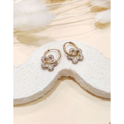 Boucles d'oreilles acier inoxydable E486