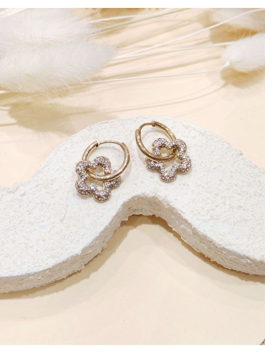 Boucles d'oreilles acier inoxydable E486