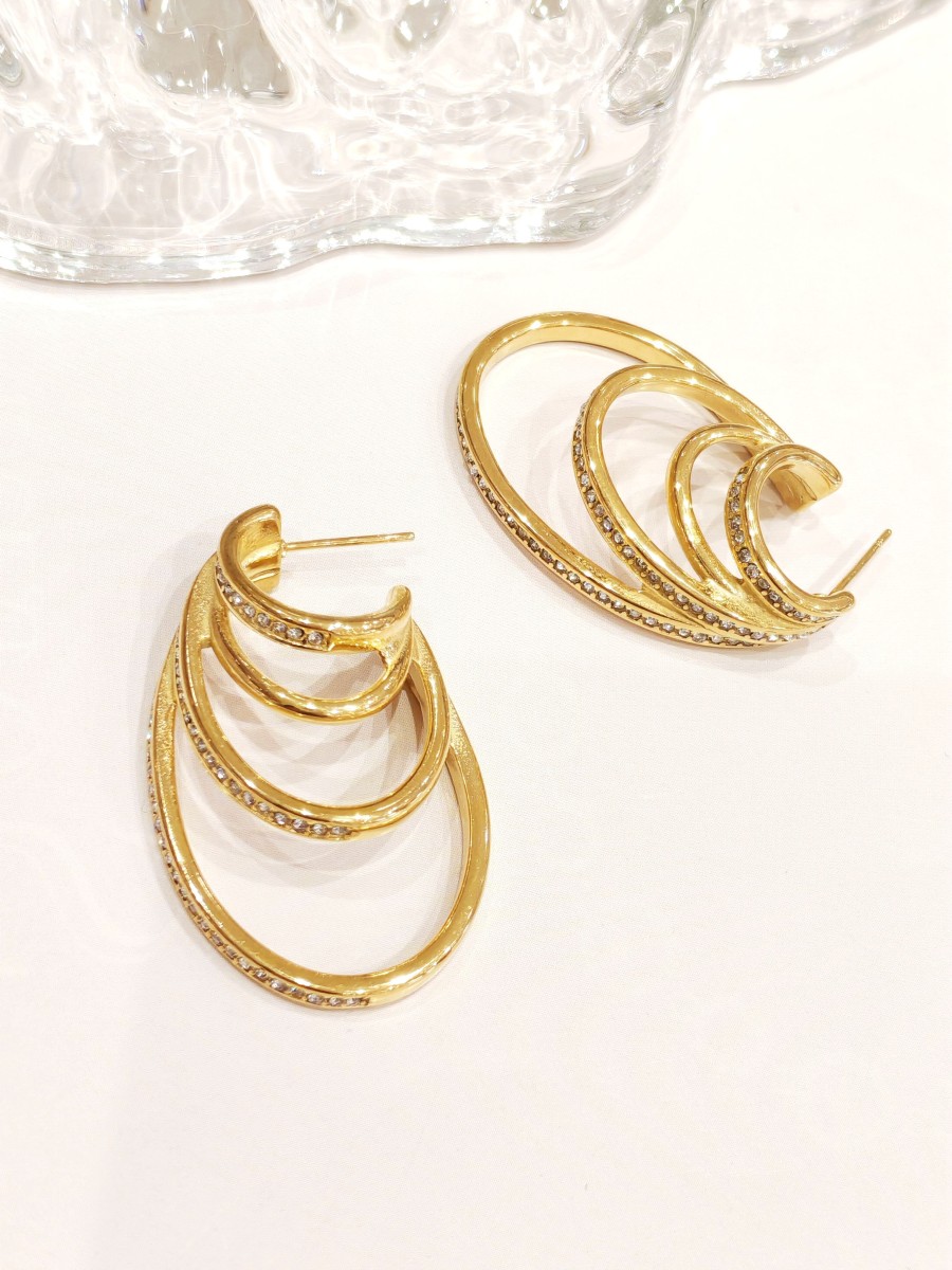 Boucles d'oreilles acier inoxydable E490