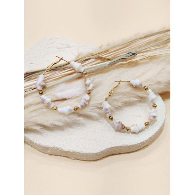 Boucles d'oreilles acier inoxydable E492